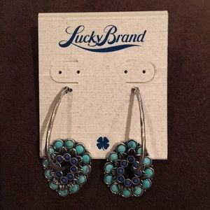 Lucky Brand hoop earrings. Brand new& Never worn!